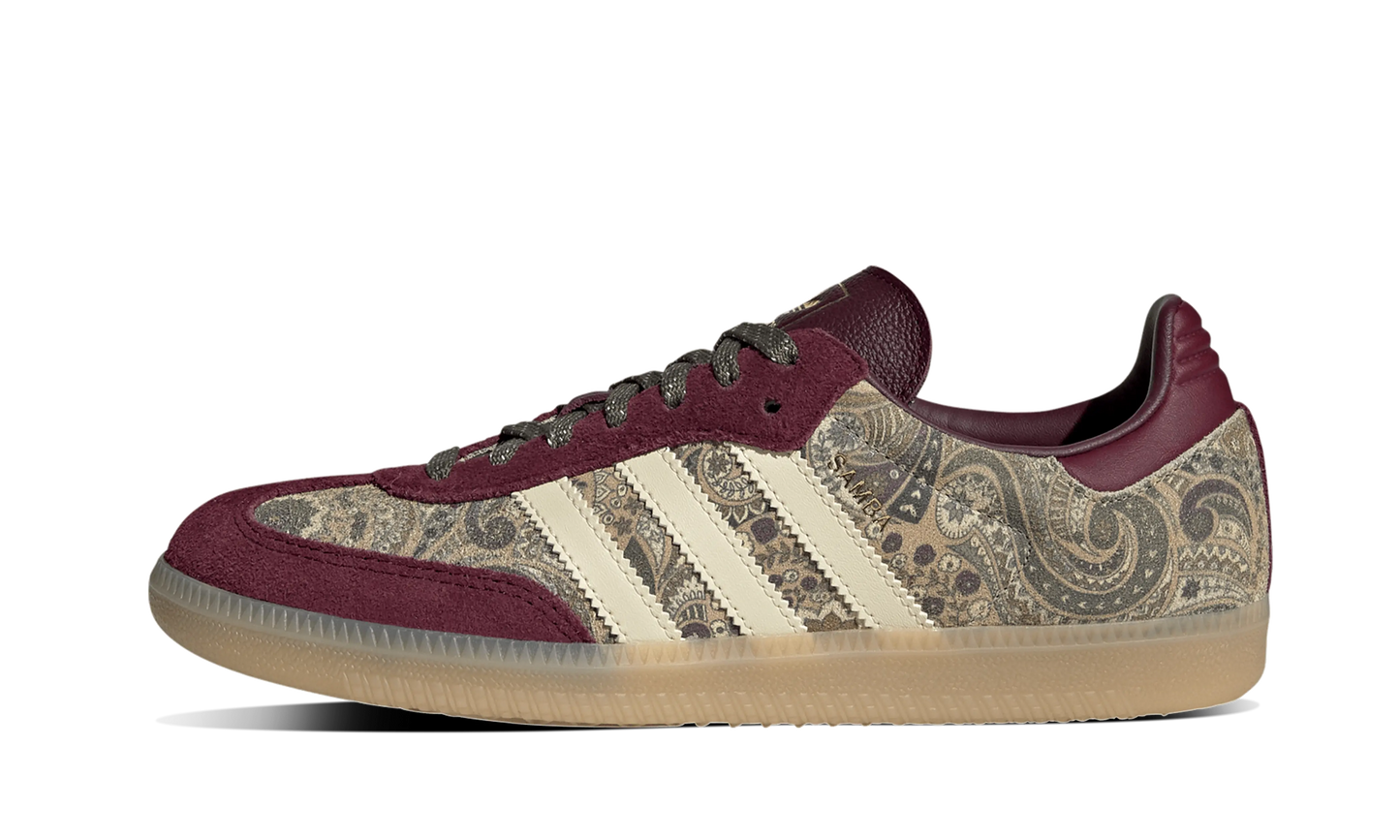 Adidas Samba OG Liberty London Maroon Warm Vanilla