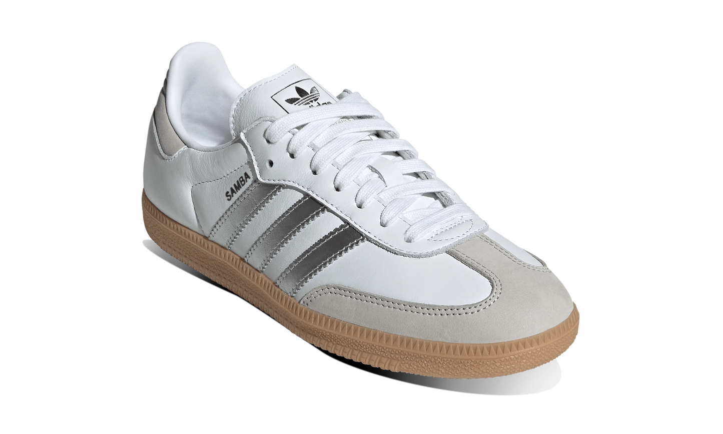 Adidas Samba OG White Silver Metallic Grey