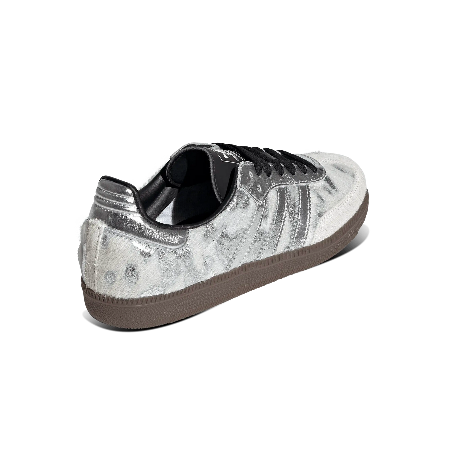 Adidas Samba OG Cream Pony Hair Silver Metallic Black