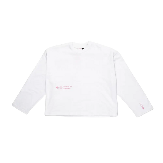 SHARK Too Hot For You White Top