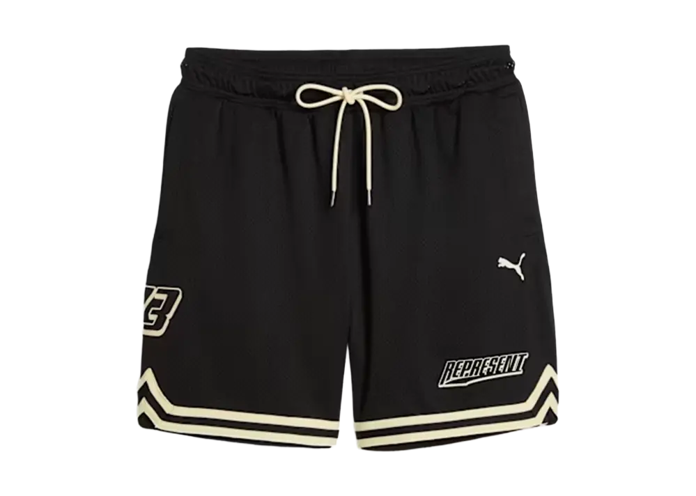 PUMA Oversized Shorts x Represent Black