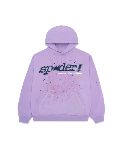 Sp5der Acai Hoodie Purple