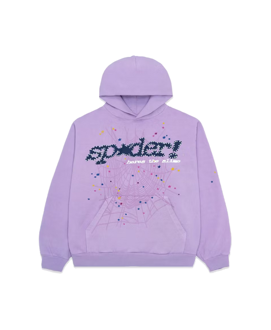 Sp5der Acai Hoodie Purple