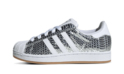 Adidas Superstar II Patent Snakeskin Silver Metallic