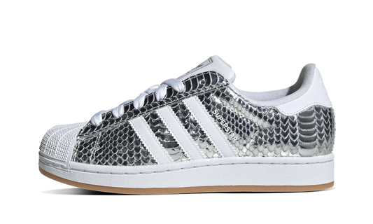 Adidas Superstar II Patent Snakeskin Silver Metallic