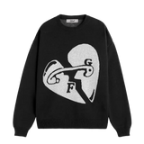 Fakegods Valentines Knitted Sweater Black