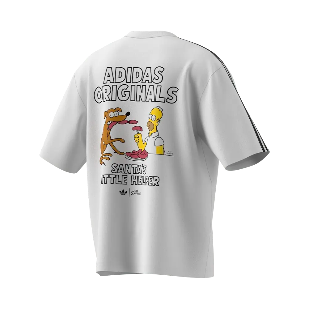 Adidas x The Simpsons GFX Tee White