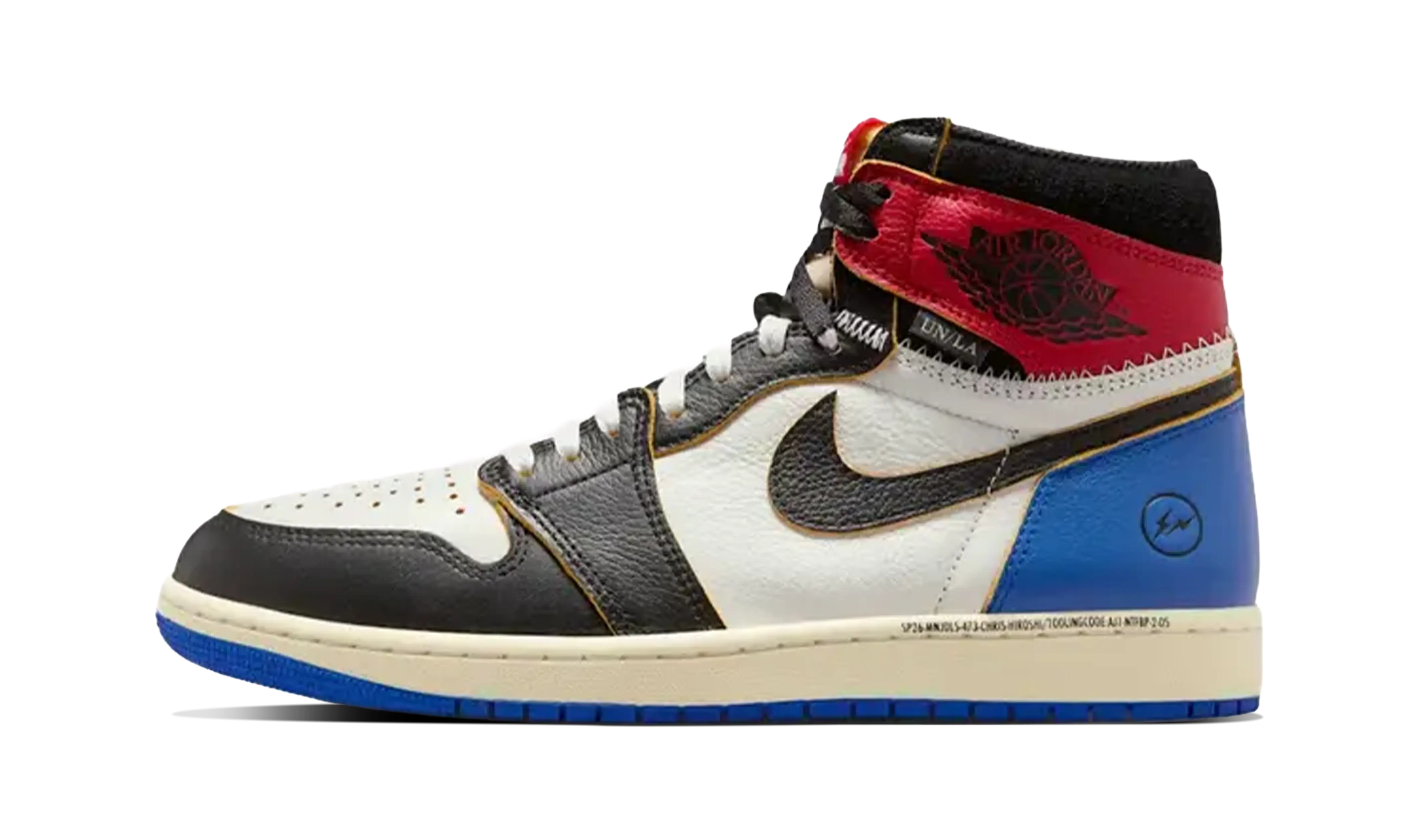 Air Jordan 1 Retro High OG SP Fragment x Union LA Varsity Red Sport Royal