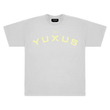 YUXUS ANVIL PATTERNS TEE GREY