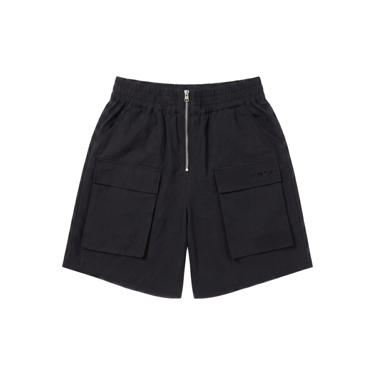 NWP Black Zipper Shorts