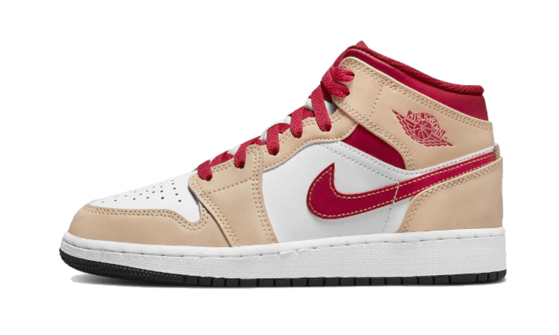 AJ1 MID BEIGE RED