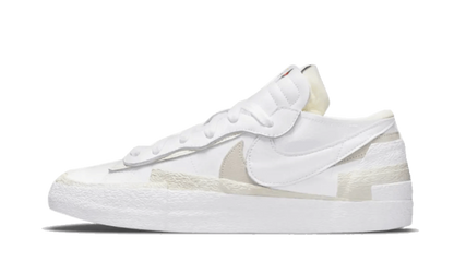 BLAZER LOW SACAI PATENT WHITE