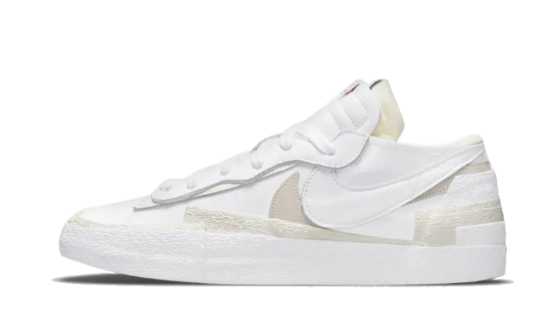 BLAZER LOW SACAI PATENT WHITE