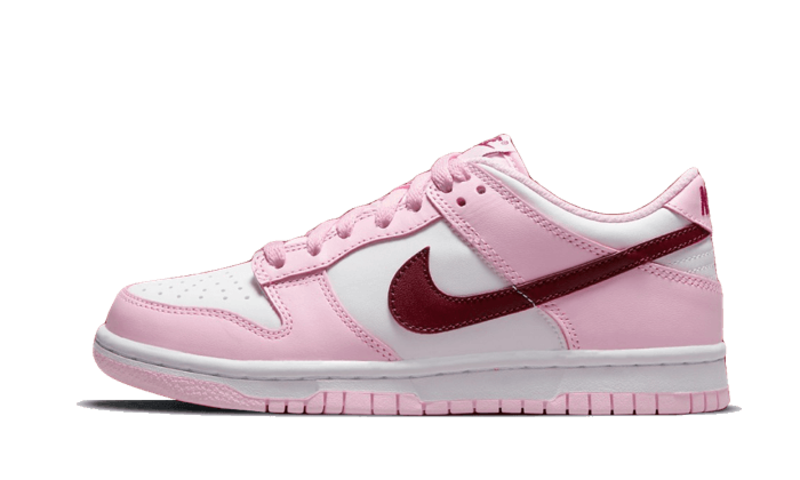 DUNK LOW PINK RED WHITE