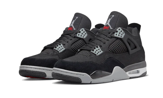 jordan 4 black canvas