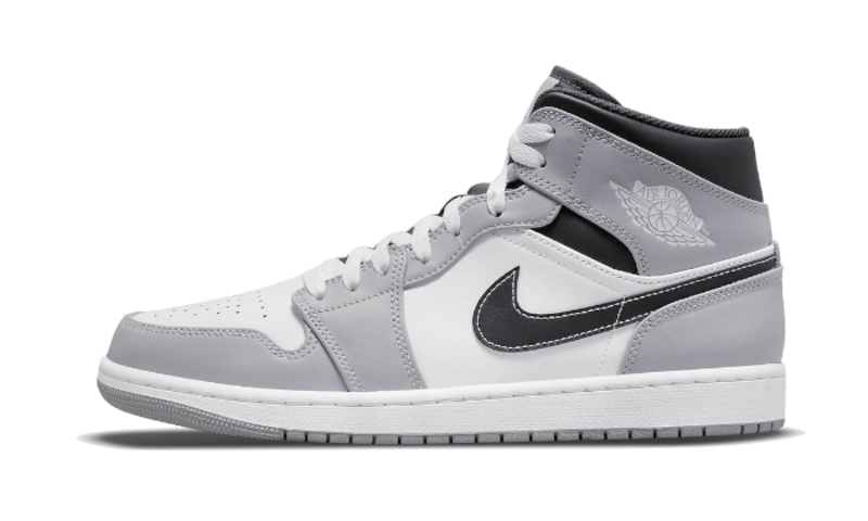 Newcop Air Jordan 1 Mid Light Smoke Grey Anthracite Zapatillas 1
