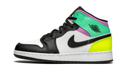 Newcop Air Jordan 1 Mid Pastel Black Toe Zapatillas 1