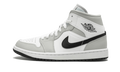 Air Jordan 1 Mid White Light Smoke Grey