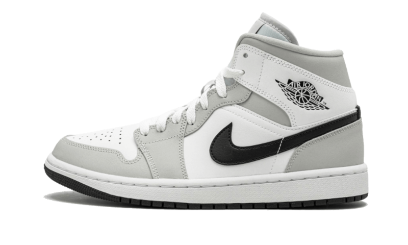 Newcop Air Jordan 1 Mid White Light Smoke Grey Zapatillas 1