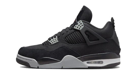 Newcop Air Jordan 4 Black Canvas Zapatillas 1