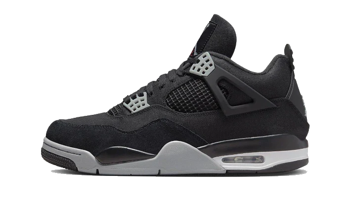 Newcop Air Jordan 4 Black Canvas Zapatillas 1