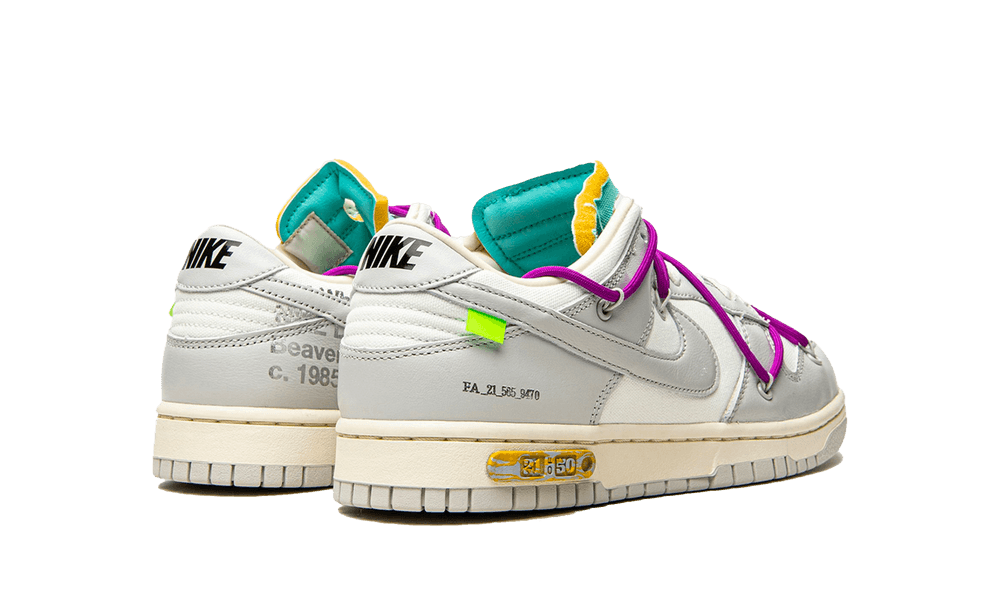Newcop Dunk Low Off-white Lot 21 Zapatillas 3
